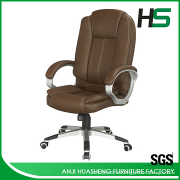 Anji caliente venta silla de oficina de cuero marrón